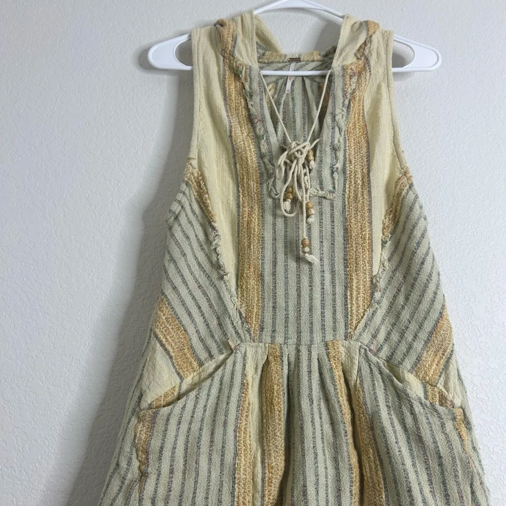 Free People Yellow & Green mini dress - Picture 5 of 11